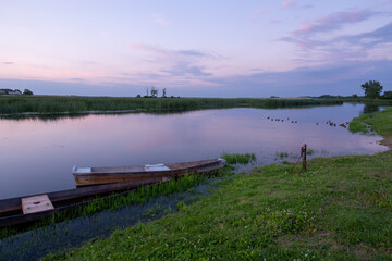 Rzeka Biebrza, letni krajobraz