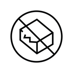 no open pack medicine symbol