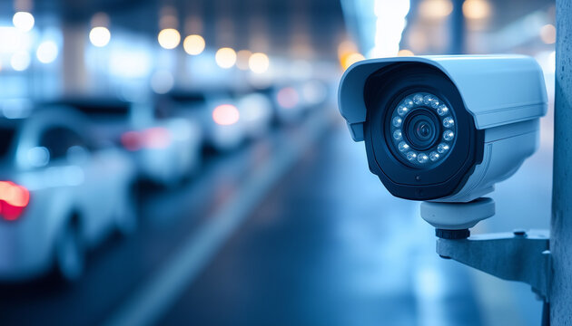 cctv monitoring curbside parking - maybe at an airport
