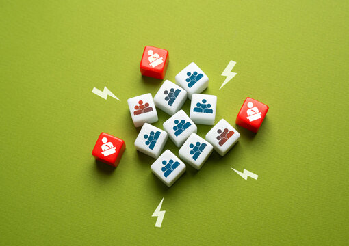 Politicians and opinion leaders keep people on edge in the information background. Shaping public opinion, fueling debates, and amplifying social concerns. Public anxiety and division.