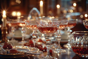 national wine day celebration, friends gather to celebrate national wine day with the delightful aroma of a freshly poured merlot, soft jazz playing, and crystal wine glasses on the table