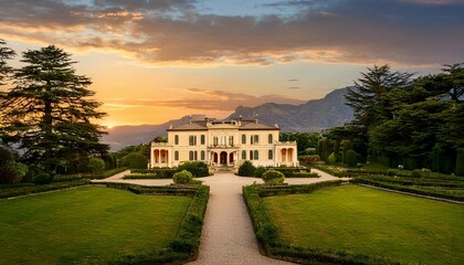 Obraz premium view of the palace in the morning