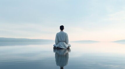 A photo of a quiet moment of meditation