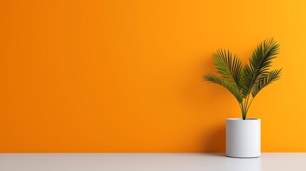 Vibrant Orange Studio Table for Dynamic Product Displays and Online Ads