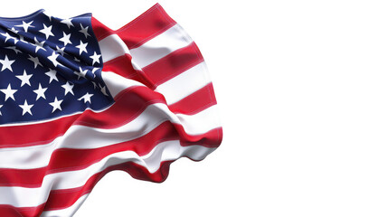 Obraz premium American flag on Transparent Background