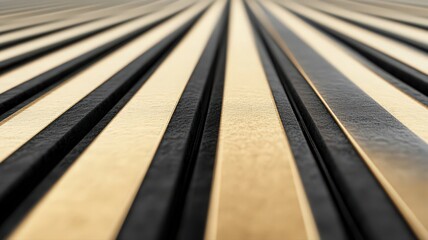 Abstract Parallel Lines Converging Beige and Black Texture Background