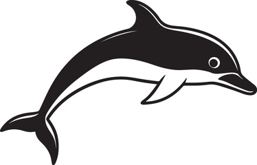 Fototapeta premium Dolphin Leaping Out of Crystal Blue Ocean Waters – Stunning Wildlife Stock Image