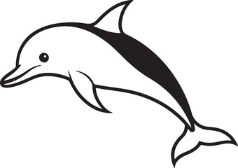 Obraz premium Dolphin Leaping Out of Crystal Blue Ocean Waters – Stunning Wildlife Stock Image