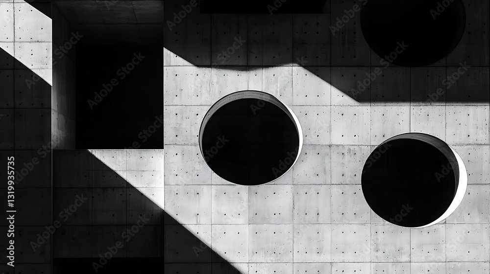 Poster modern concrete structure architectural design
