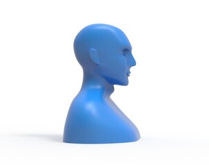 3d illustration of human isolated on white background
