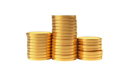 Golden Coin Stacks Wealth Success Finance Business Prosperity Luxury Financial Growth Investment