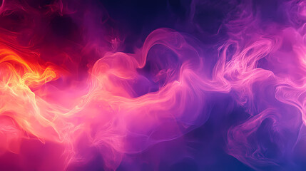 Obraz premium Ethereal captivating smoke. Luminous Cascade. Illustration