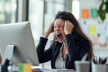 Stressful work environment causing frustration and discontent in an office setting