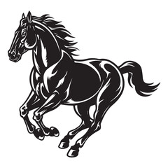 horse silhouette vector