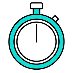 Clock Logo Vector Illustration – Clipart, Cartoon, and Line Art Design on White Background, Clean clock logo vector – cartoon, clipart, and line art design on a white background for digital use.