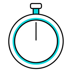 Clock Logo Vector Illustration – Clipart, Cartoon, and Line Art Design on White Background, Clean clock logo vector – cartoon, clipart, and line art design on a white background for digital use.
