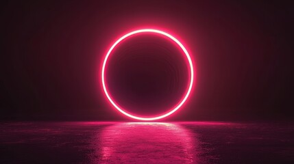 Deep burgundy color gradient illustration with glowing edges and free space in the center for product advertising and promotional content