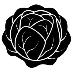 Brussels Sprout Vector Illustration - Cartoons, Clipart, Line Art Design, Brussels sprout vector illustration, cartoon, clipart, and line art design with white background