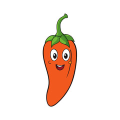 Vector Habanero Illustration - Cartoon, Clipart, and Line Art Design with White Background, High-quality vector habanero design in cartoon, clipart, and line art styles with a white background