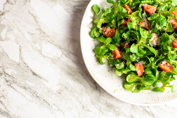 Green lettuce salad