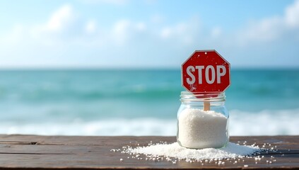 Salt Warning: A Symbolic Message on Health and Consumption