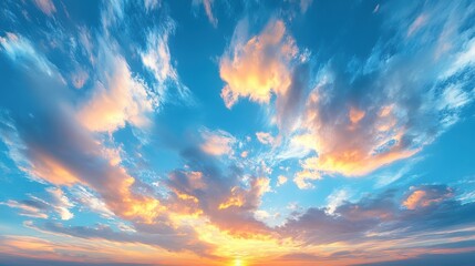 Fototapeta premium Sunset Cloudscape Panorama (1)