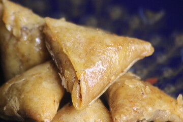 Sweet Moroccan Pastry known as Briwat or Briouat