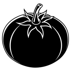 Vector Tomato Illustration with White Background – Clipart, Cartoons, Line Art Design,  Create a vibrant tomato vector illustration for your projects with a white background