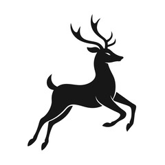 eer Reindeer Vector Illustration with White Background - Cartoons, Clipart & Line Art Design, Creative reindeer vector illustration with a white background, perfect for digital designs. 