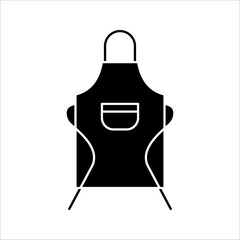 apron Icon. Symbol isolated white background. vector illustration. color editable.