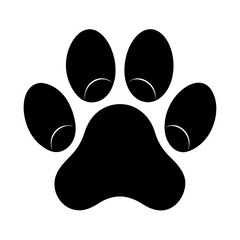 Dog and Cat Paw Print Flat Icon for Animal Apps and Websites – Vector, Cartoon, Clipart, Line Art, Vector dog and cat paw print icons for animal apps and websites, ideal for digital design use 