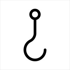 hooks Icon Symbol isolated white background. vector illustration. color editable.