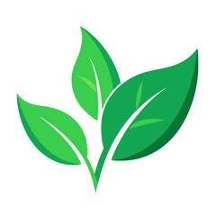 Green Leaf Ecology Nature Element Vector Icon, Leaf Icon, Green Nature Design Clipart, Green leaf ecology nature vector icon for eco-friendly designs, perfect for cartoons and clipart.