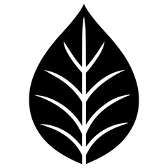 Green Leaf Ecology Nature Element Vector Icon, Leaf Icon, Green Nature Design Clipart, Green leaf ecology nature vector icon for eco-friendly designs, perfect for cartoons and clipart.