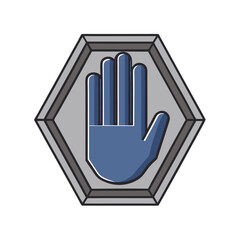 Hand Icon with White Background Vector Illustration, Cartoons, Clipart, Line Art Design, Hand icon vector illustration on white background for digital products, clipart, and design use. 