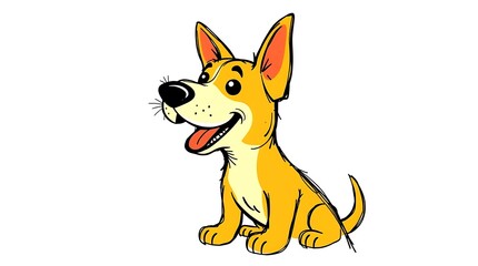 vector illustration of a dog