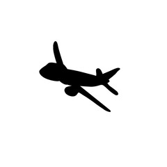 Airplane silhouette icon