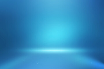  blue gradient abstract background with soft spot light for product display.