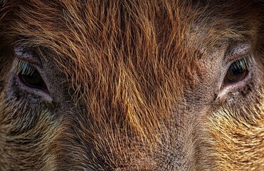 Captivating Close Up Photograph of a Pigs Face Perfect for Animal Welfare Campaigns Educational Materials and Food Industry Advertisements Featuring the Unique Characteristics of Swine