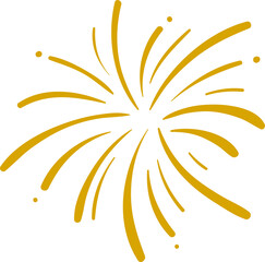 Fireworks on transparent PNG background