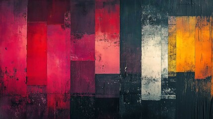 Obraz premium Vintage Grunge Wall Texture with Rust and Aged Paper Pattern