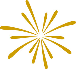 Fireworks on transparent PNG background