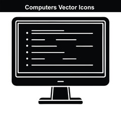 Digital Innovation Icons A Visual Guide to Computer Technology.