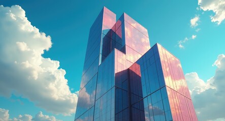 Image of contemporary windows in an office building