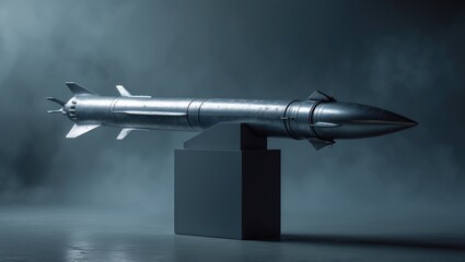 Intercontinental ballistic missile showcased.