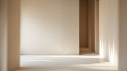 Interior design featuring a minimal mock-up wall