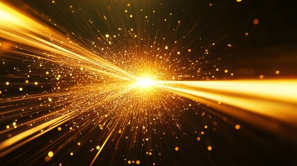 Naklejka premium Bright Christmas Star Fireworks in Night Sky Vector Art Illustration