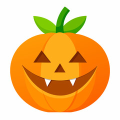 Pumpkin Squash for Halloween and Thanksgiving Flat Color Icon Vector Illustration for Apps, Flat color pumpkin squash icon for Halloween and Thanksgiving, perfect for apps and websites 