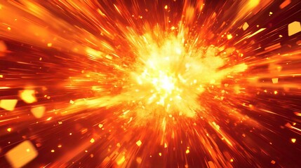 Bright Star Explosion Illustration for Christmas Celebrations in Space Backgrounds