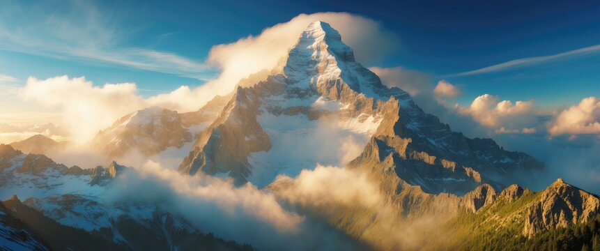 Inspiring vistas of summit & exploring the mountain